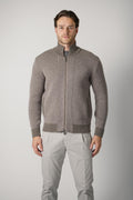 Maurizio Baldassari Little Bear Zipped Overshirt – Light Taupe