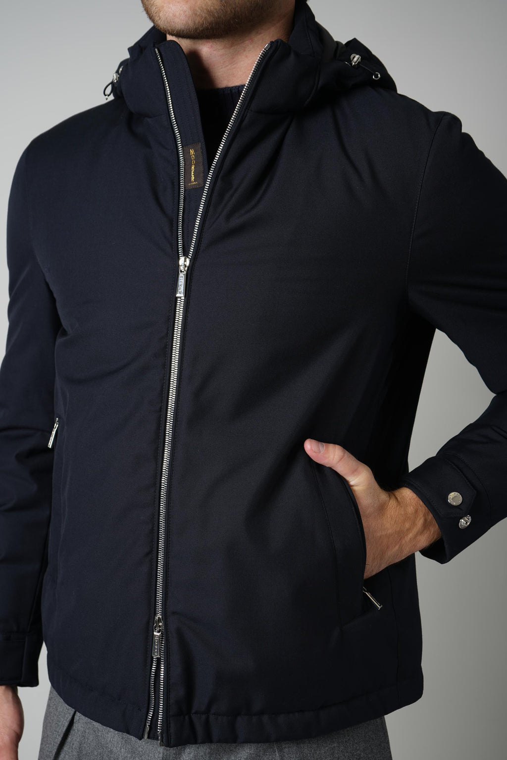 MooRER Albini Jacket – Dark Blue