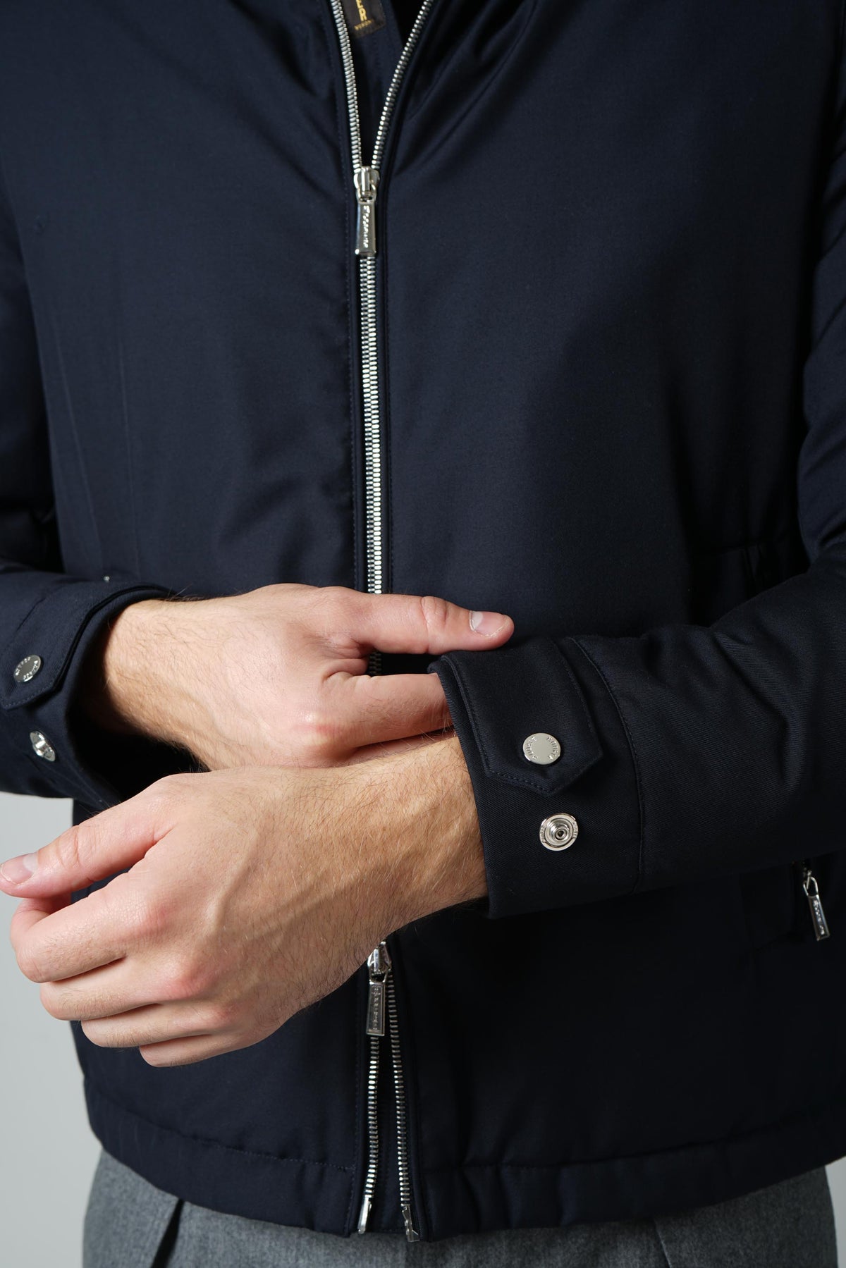 MooRER Albini Jacket – Dark Blue
