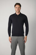 Filippo De Laurentiis Polo Zip ML RM16R – Navy