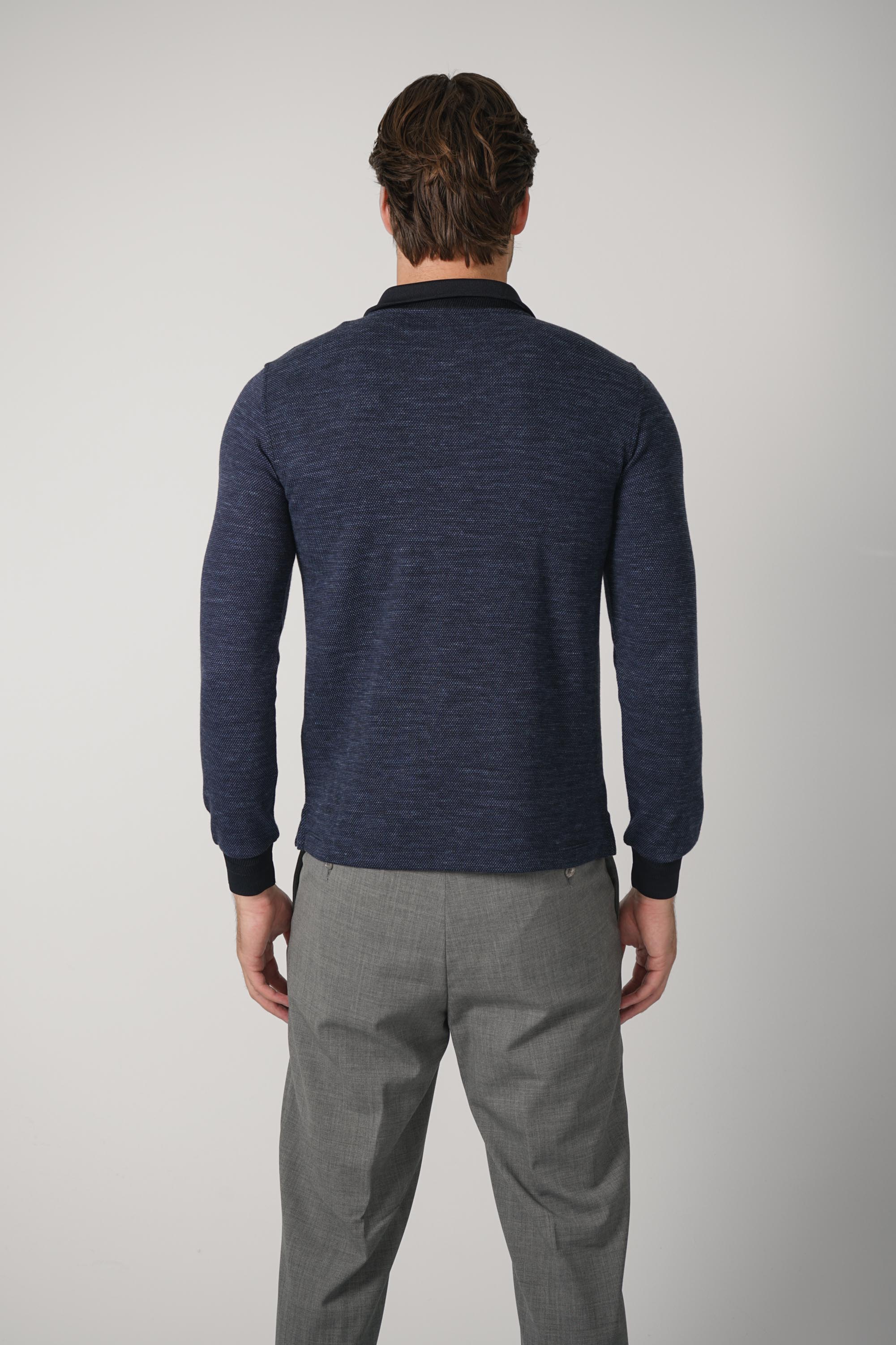 Jacob Cohën Long Sleeve Zip Polo – 0952A