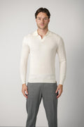 Jacob Cohën Long Sleeve Wool Piqué Polo – A02