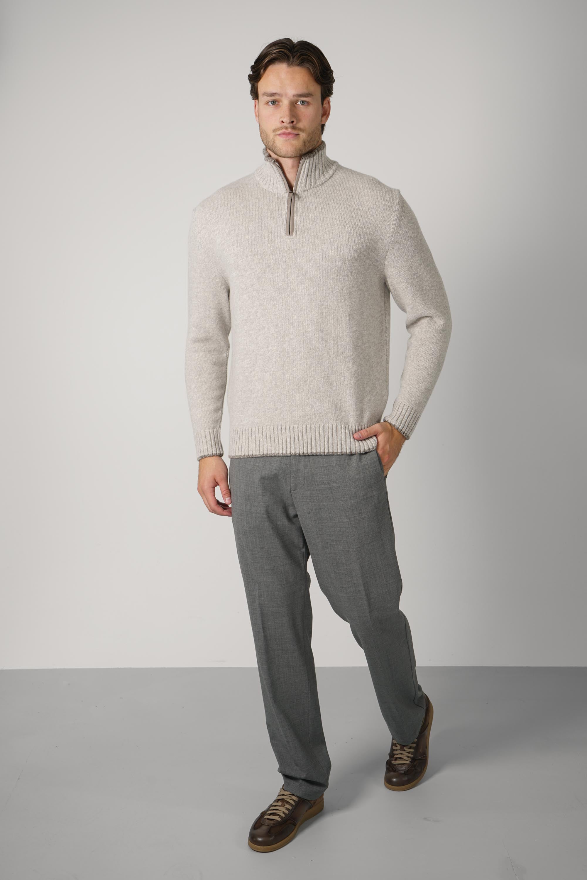 Paul & Shark Cashmere Wool Blend Half Zip Sweater – 097
