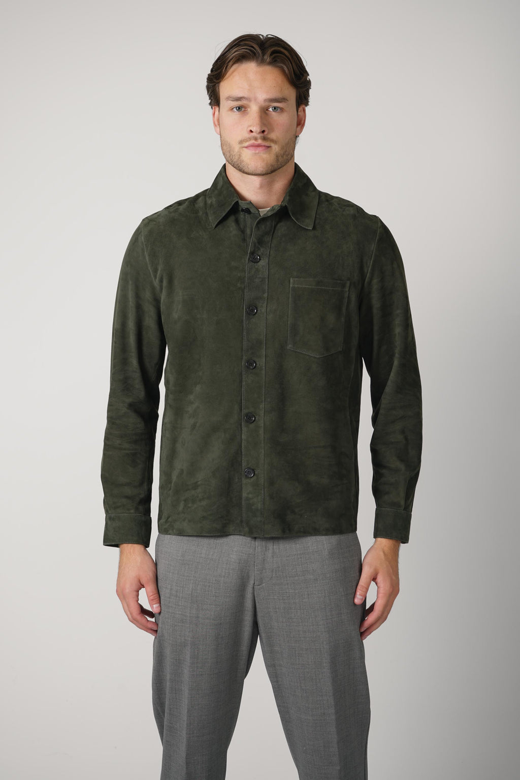 Arma Dino Lamb Suede – Dark Green