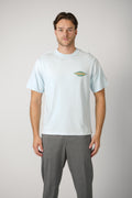 Bram's Fruit Distressed Leaf T-shirt Blueberry Blue