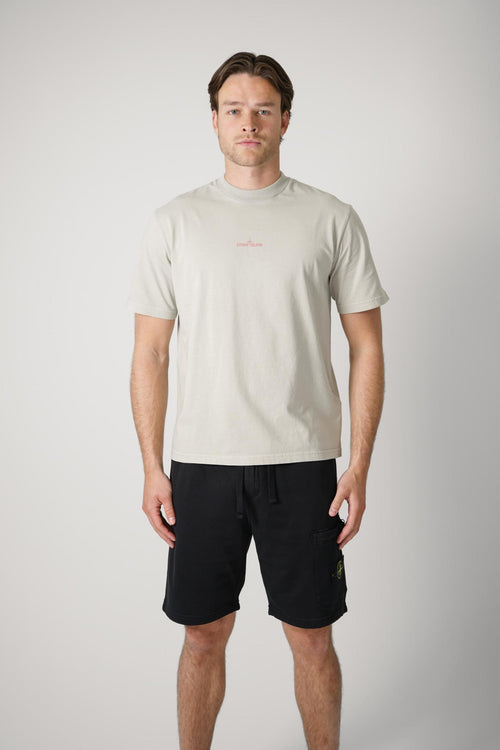 2100001 Stone Island Oversized Front/Back Logo T-Shirt Grey