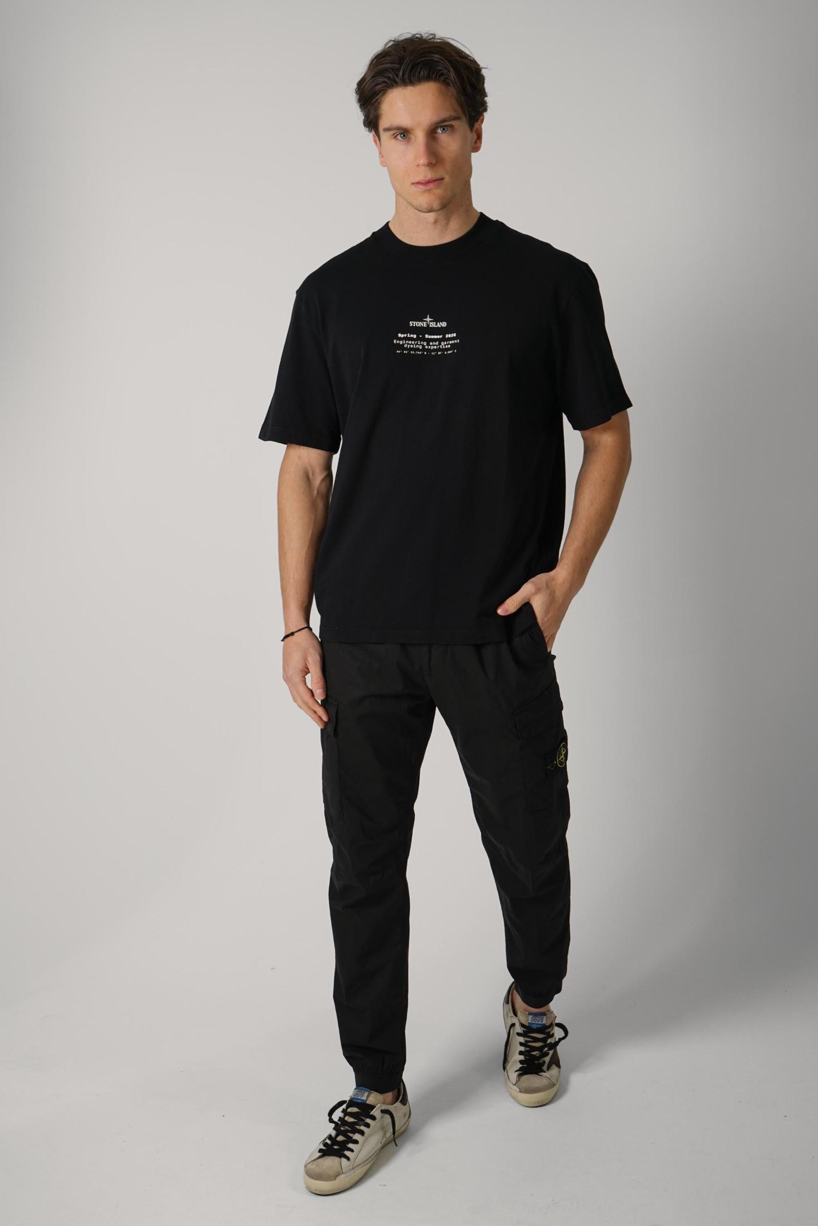 2100001 Stone Island Spring Summer Tee Black
