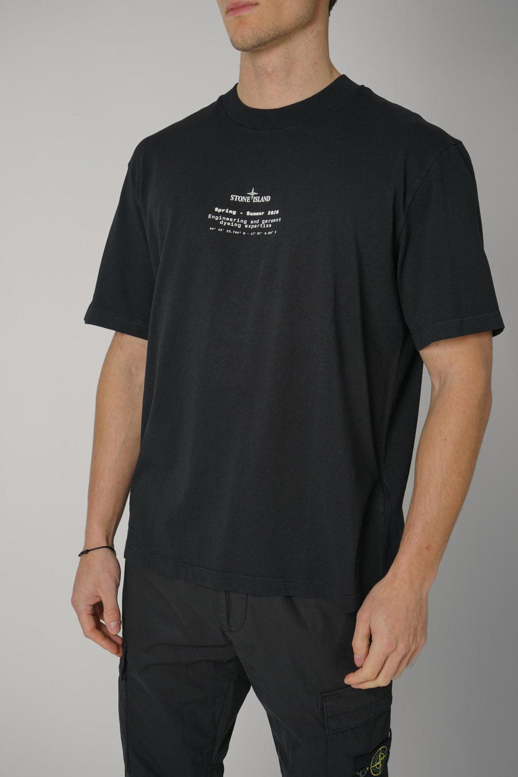 2100001 Stone Island Spring Summer Tee Black
