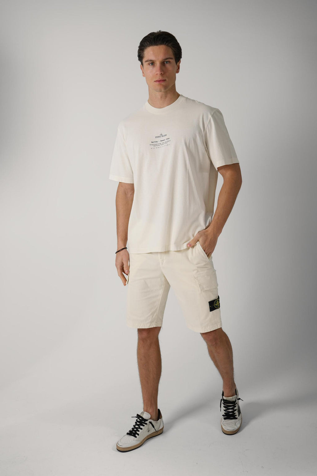 2100001 Stone Island Spring Summer Tee Creme