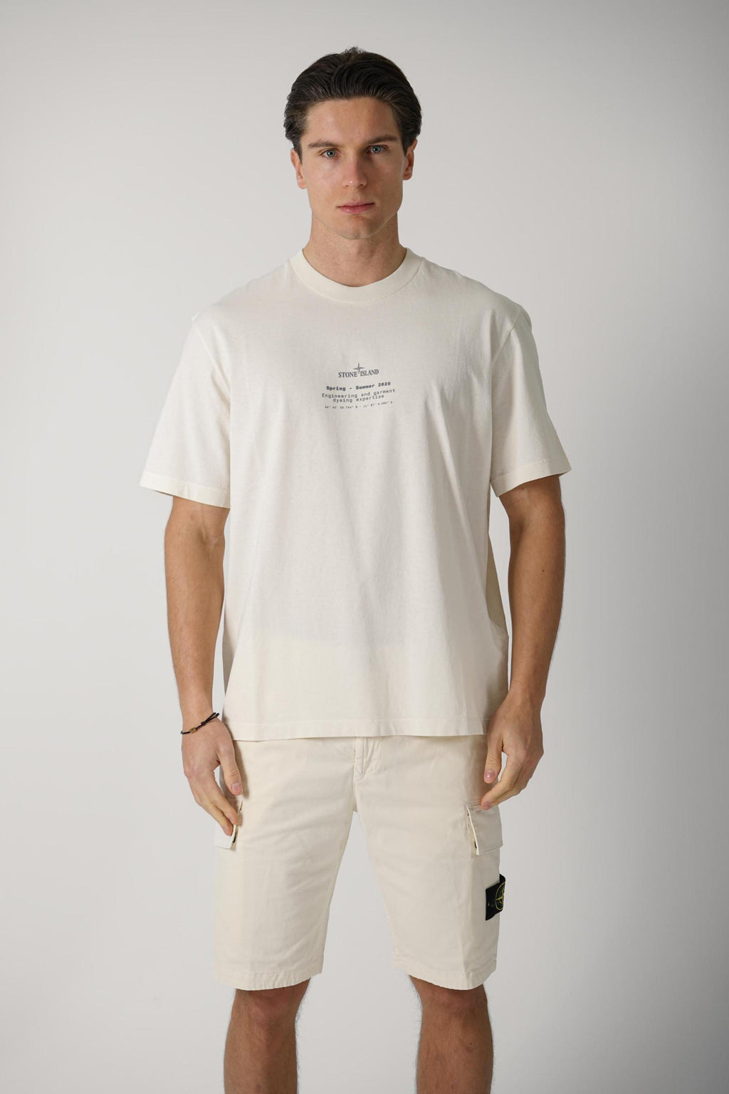 2100001 Stone Island Spring Summer Tee Creme
