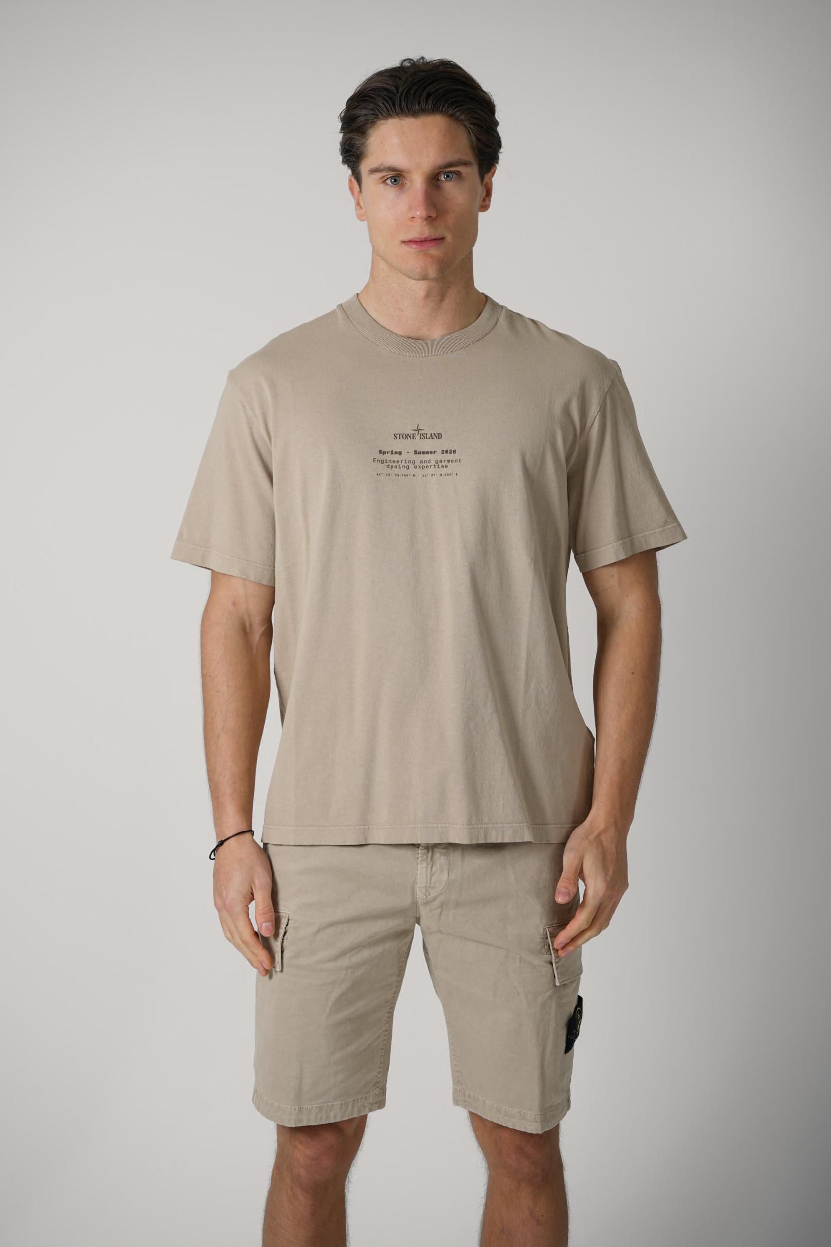 2100001 Stone Island Spring Summer Tee Desert