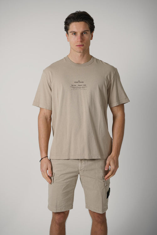 2100001 Stone Island Spring Summer Tee Desert