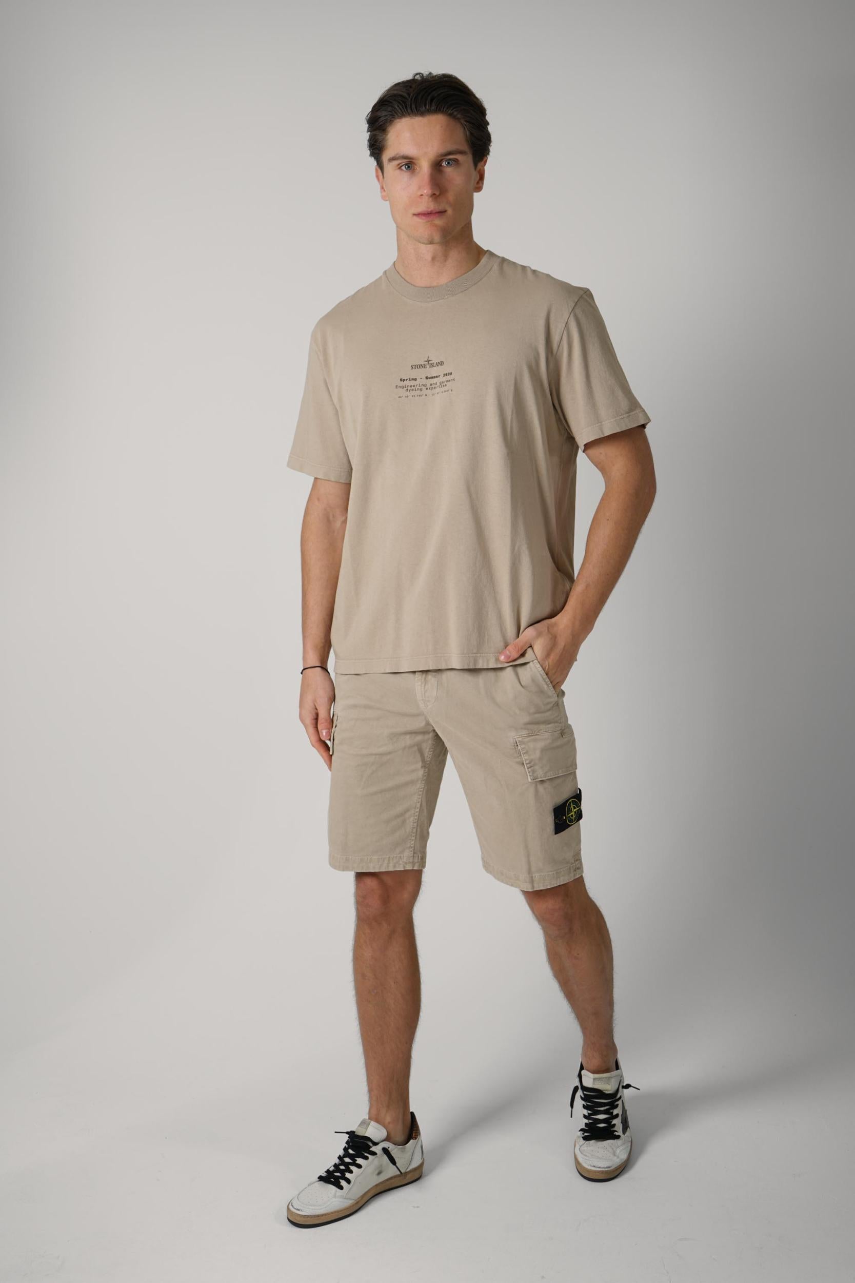 2100001 Stone Island Spring Summer Tee Desert