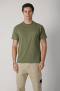 2100004 Stone Island Combed Cotton Tee Green