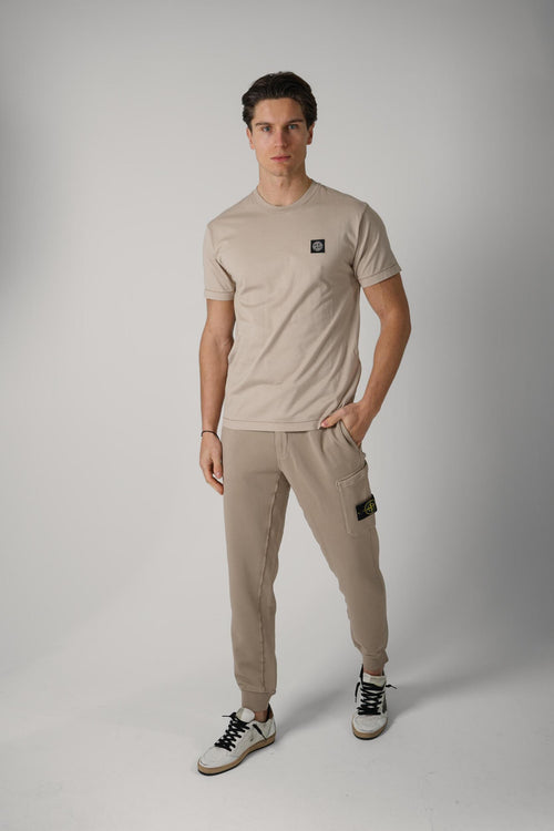 2100027 Stone Island Basic Logo Tee Desert