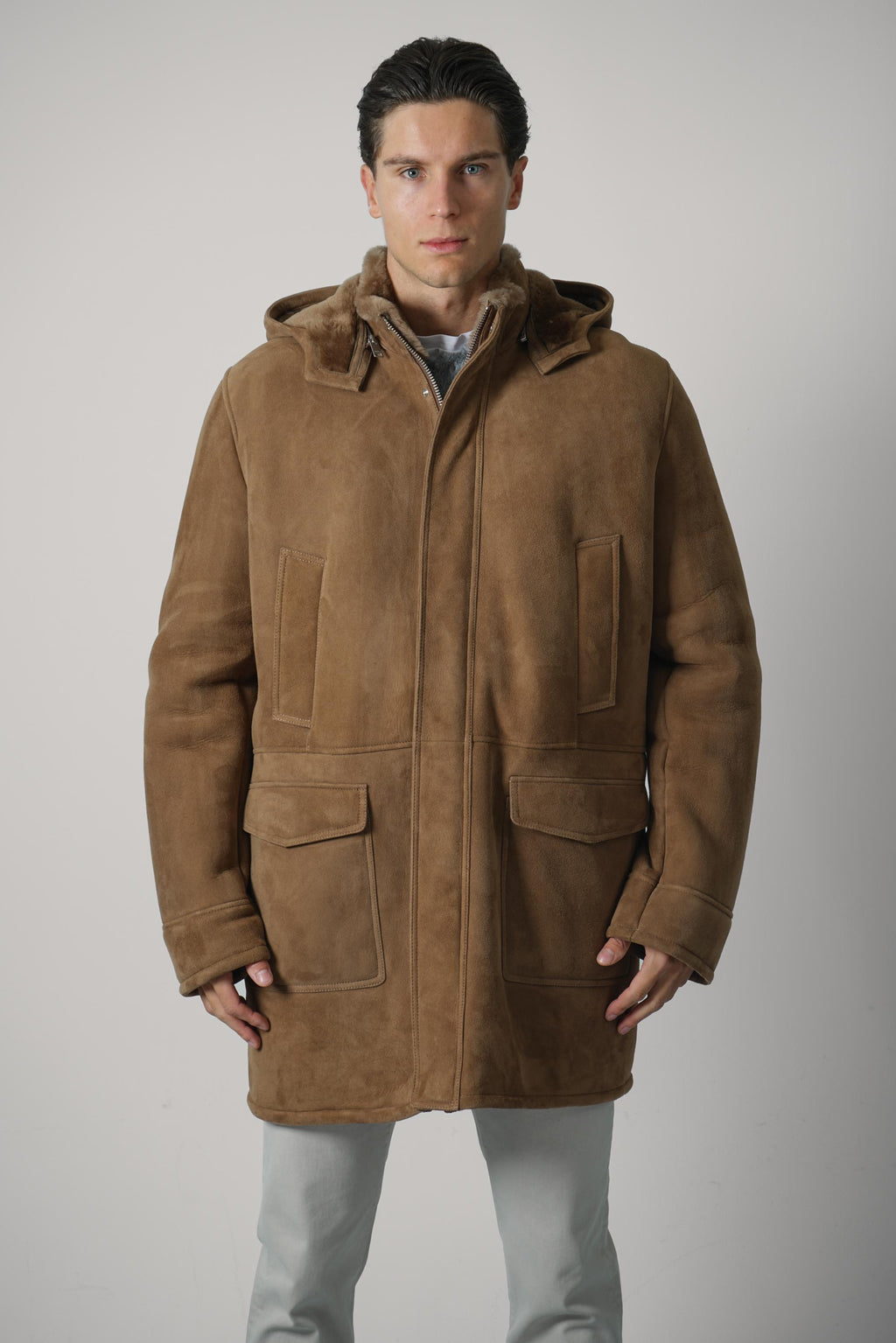 Arma Levy Merino Suede – Carob Brown
