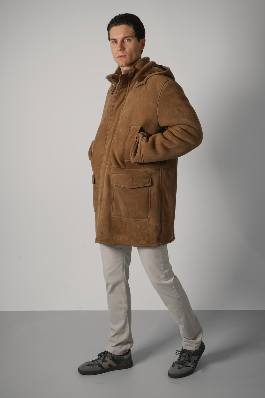 Arma Levy Merino Suede – Carob Brown