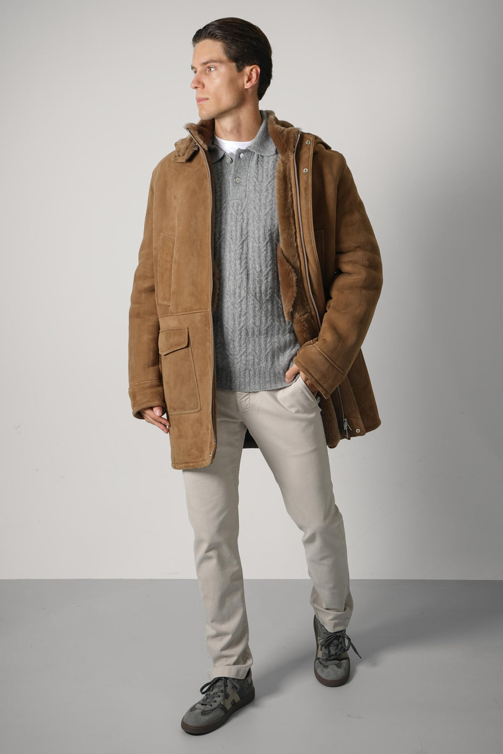 Arma Levy Merino Suede – Carob Brown