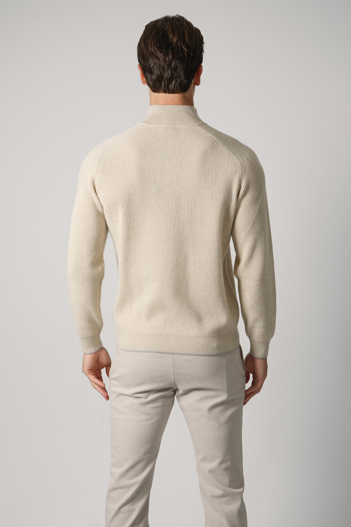 Fedeli Kyoto Cashmere Polo – Platino/Grigio