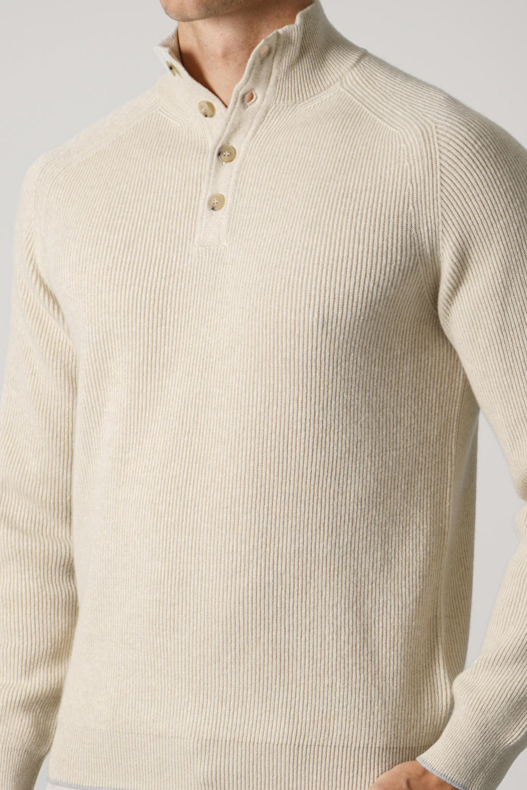 Fedeli Kyoto Cashmere Polo – Platino/Grigio