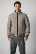 Paul & Shark Blouson in Loro Piana Green Storm System Cashmere with Fur – 090