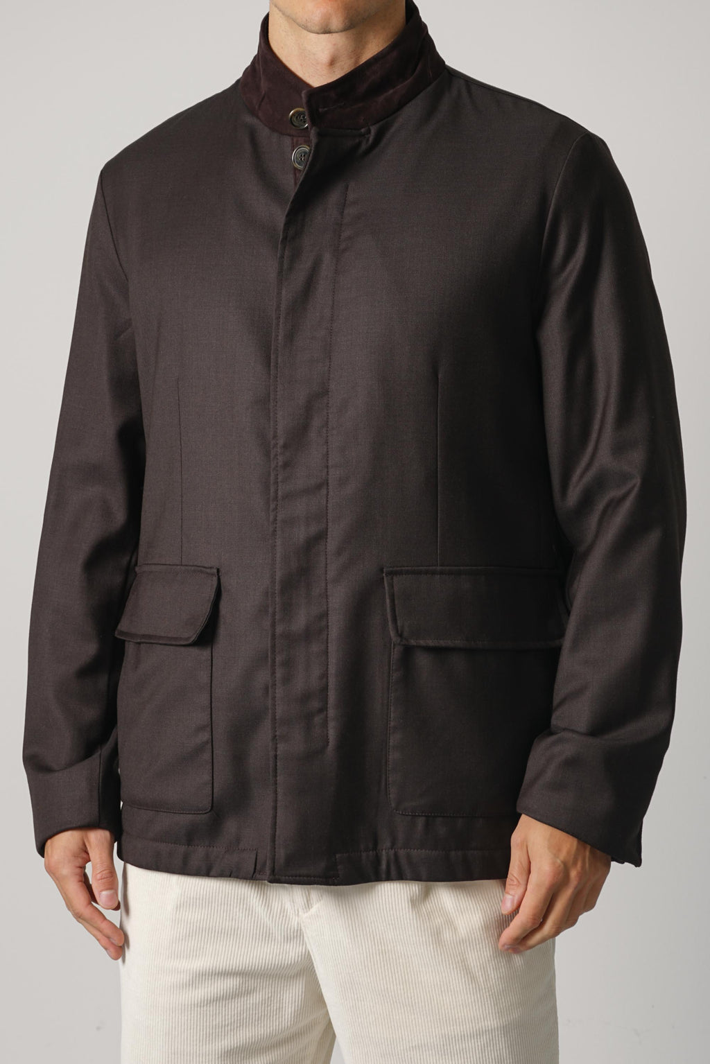 Paul & Shark Field Jacket in Loro Piana Rain System Zelander Wool – 306