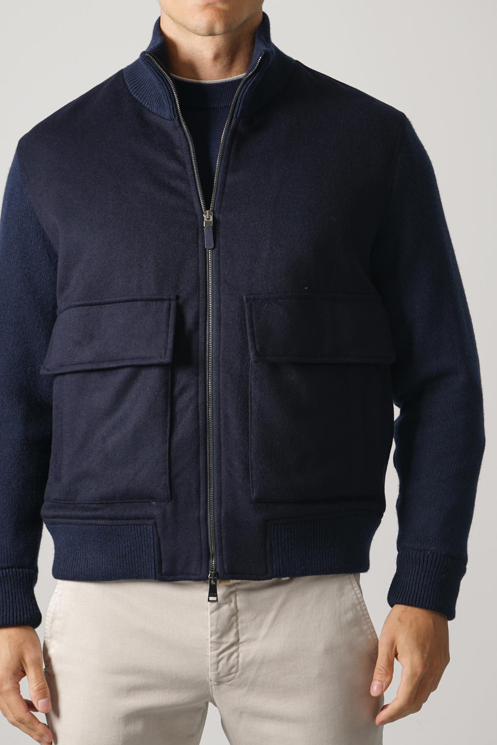 Paul & Shark Hybrid Aliseo in Loro Piana Rain System Cashmere – 050 Navy