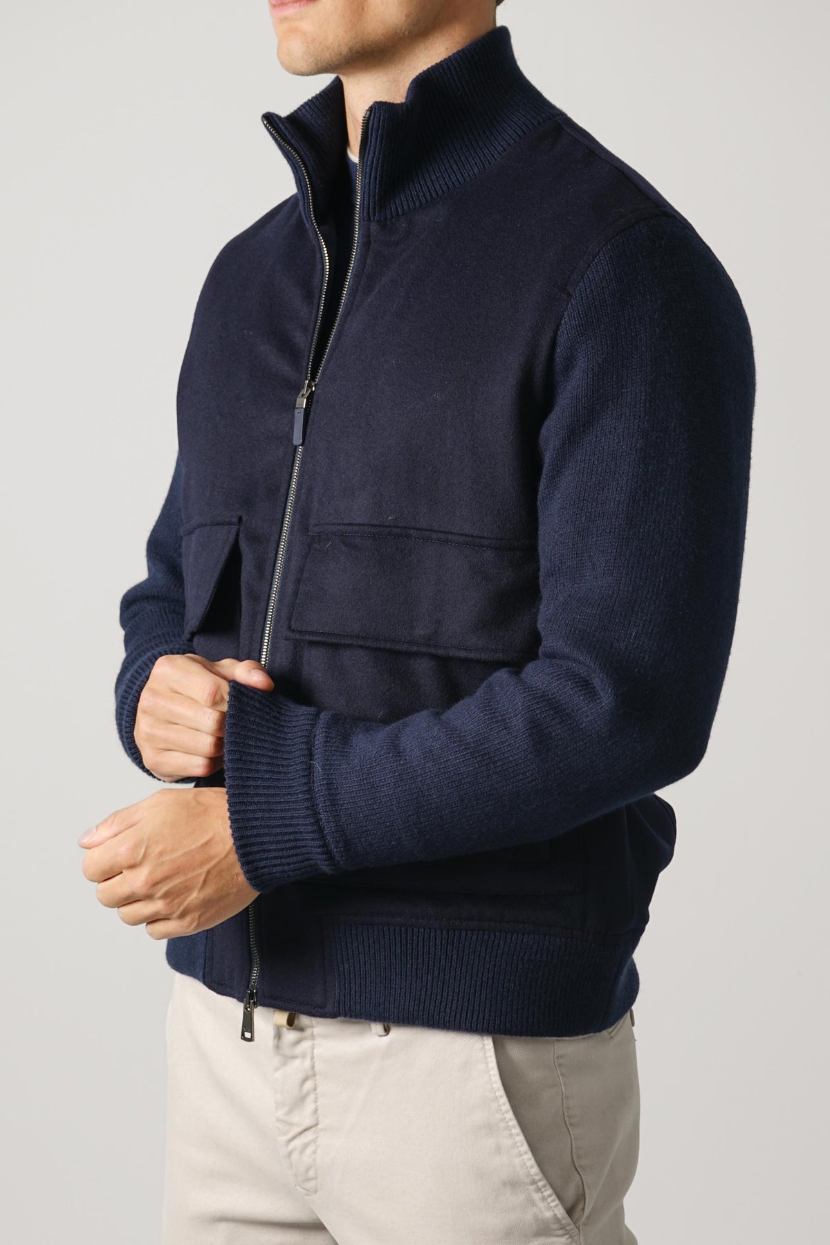 Paul & Shark Hybrid Aliseo in Loro Piana Rain System Cashmere – 050 Navy