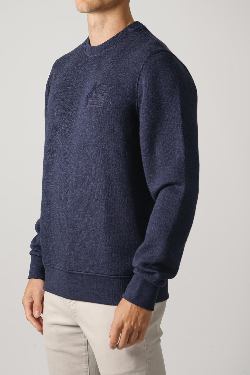 Etro Crew Neck Sweatshirt – Navy