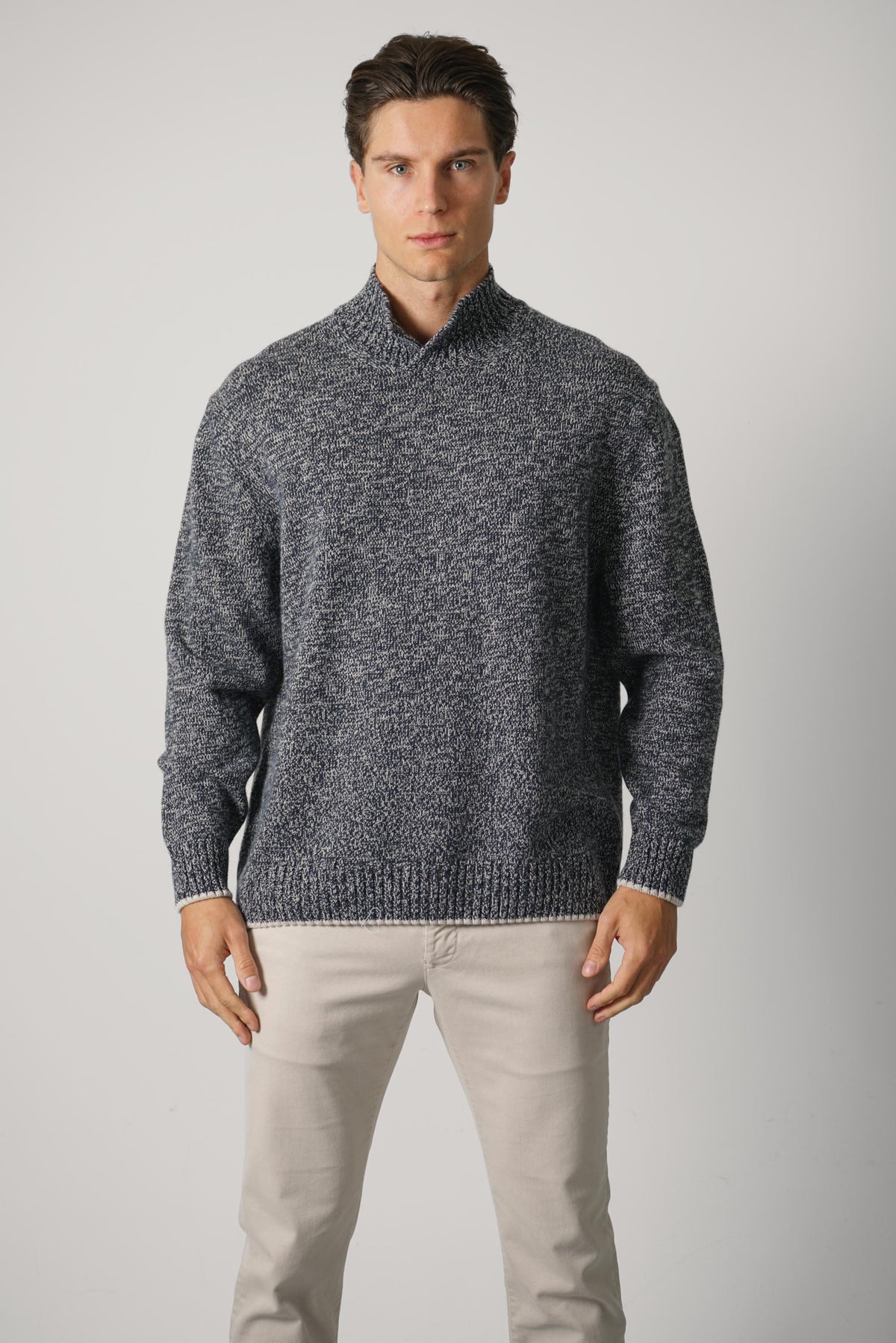 Paul & Shark Knitted Blend Turtleneck  – Navy