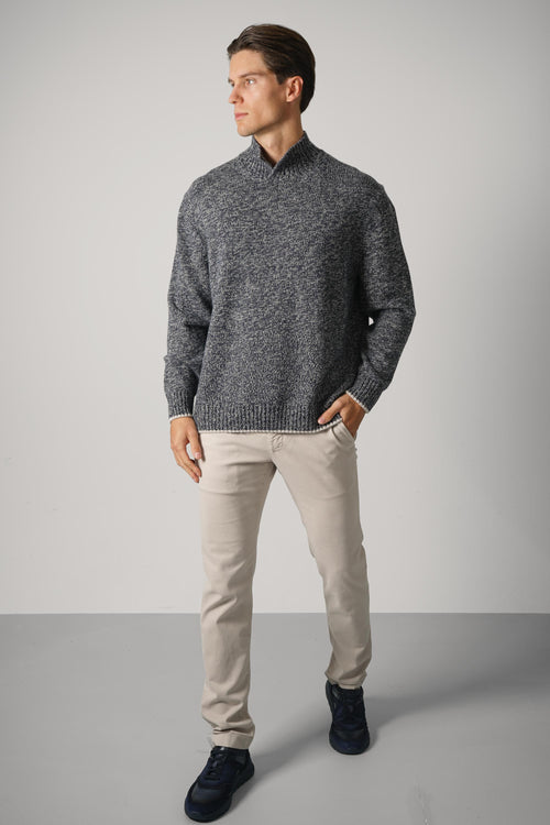 Paul & Shark Knitted Blend Turtleneck  – Navy