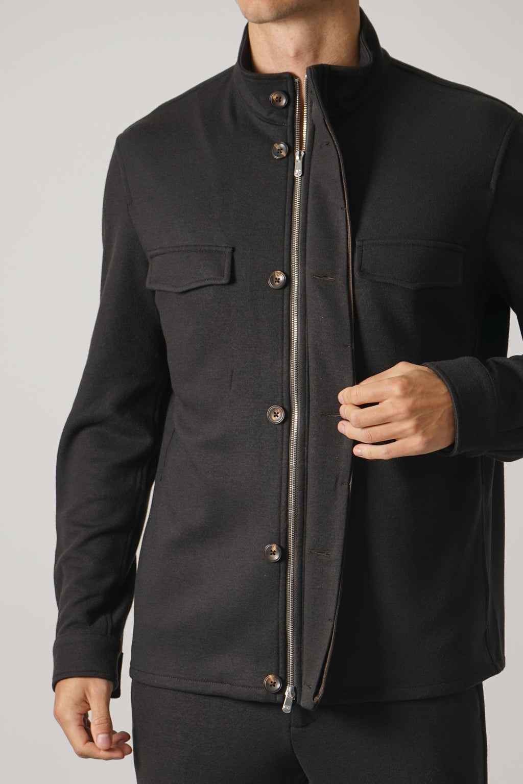 Marco Pescarolo Titan Zip Jacket – 15 Brown