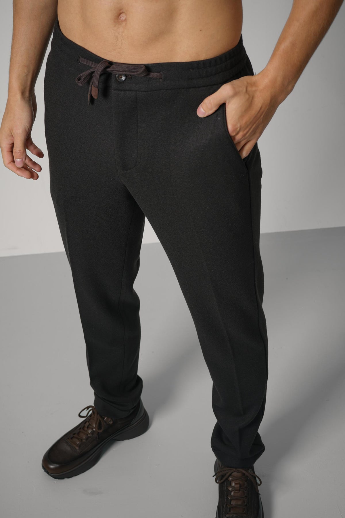 Marco Pescarolo Caracciolo Zip+ris Trousers – 15 Brown
