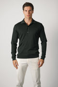 Stefan Brandt Lim 3B Longsleeve Polo – Forest