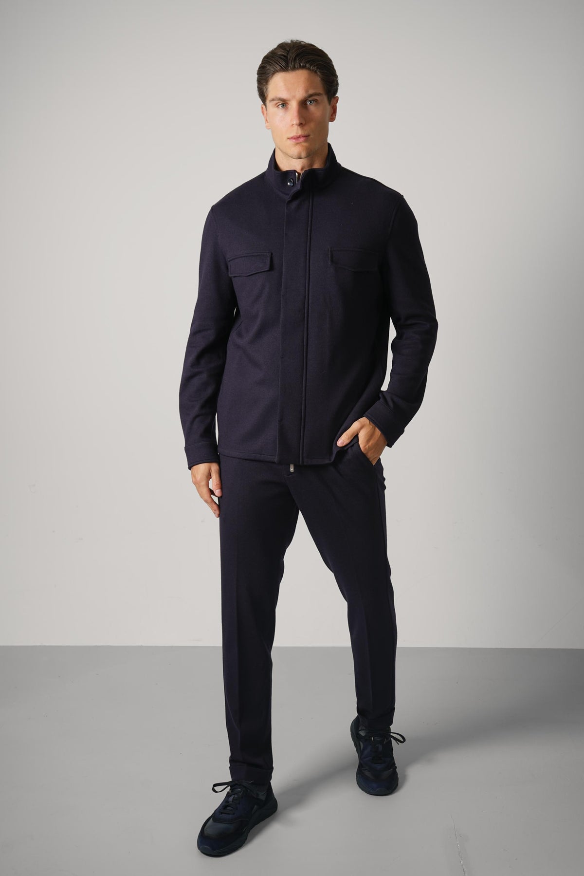 Marco Pescarolo Caracciolo Zip+ris Trousers – 05 Navy