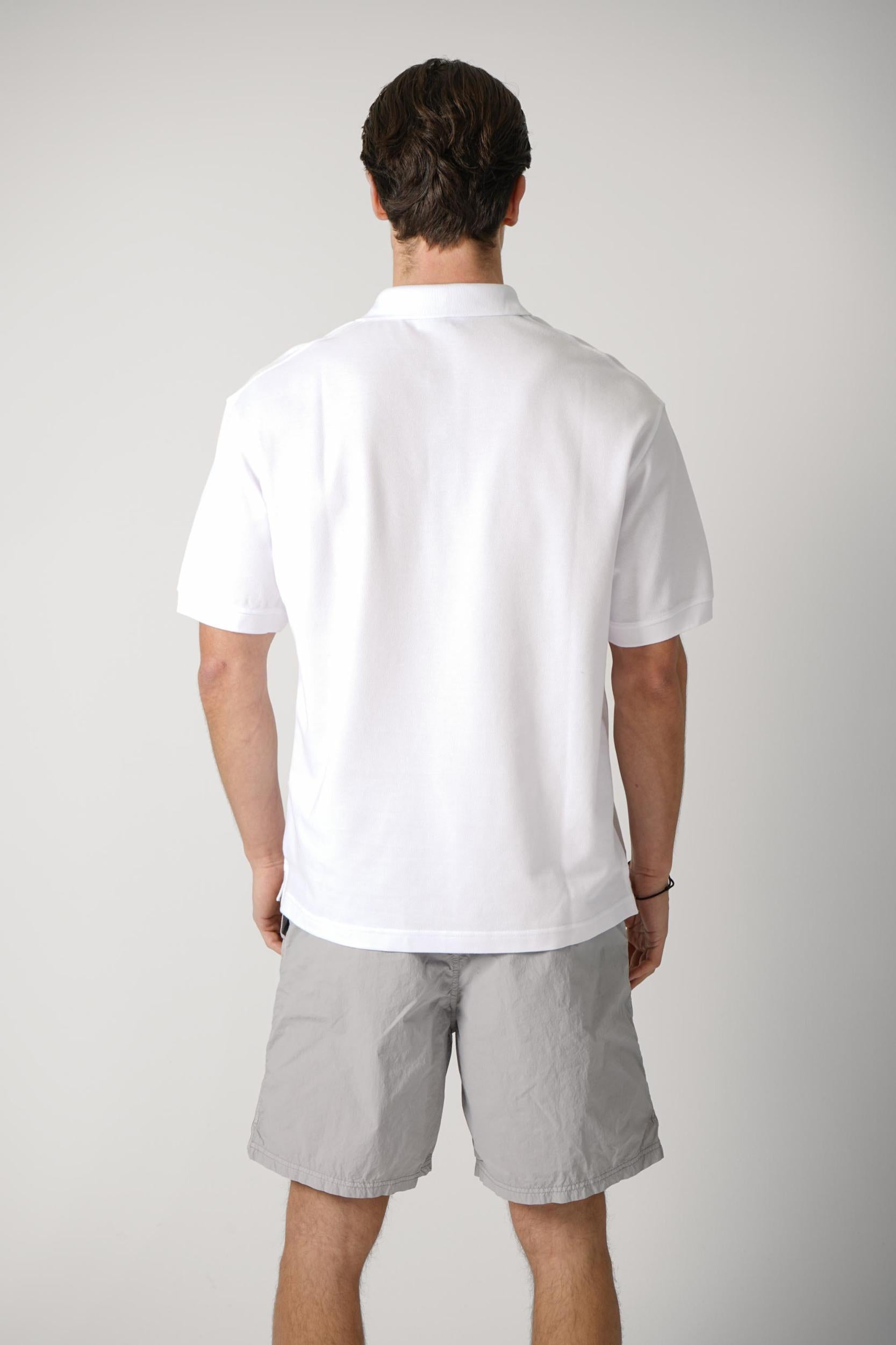 2200001 Stone Island Pique Polo White