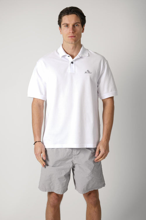 2200001 Stone Island Pique Polo White