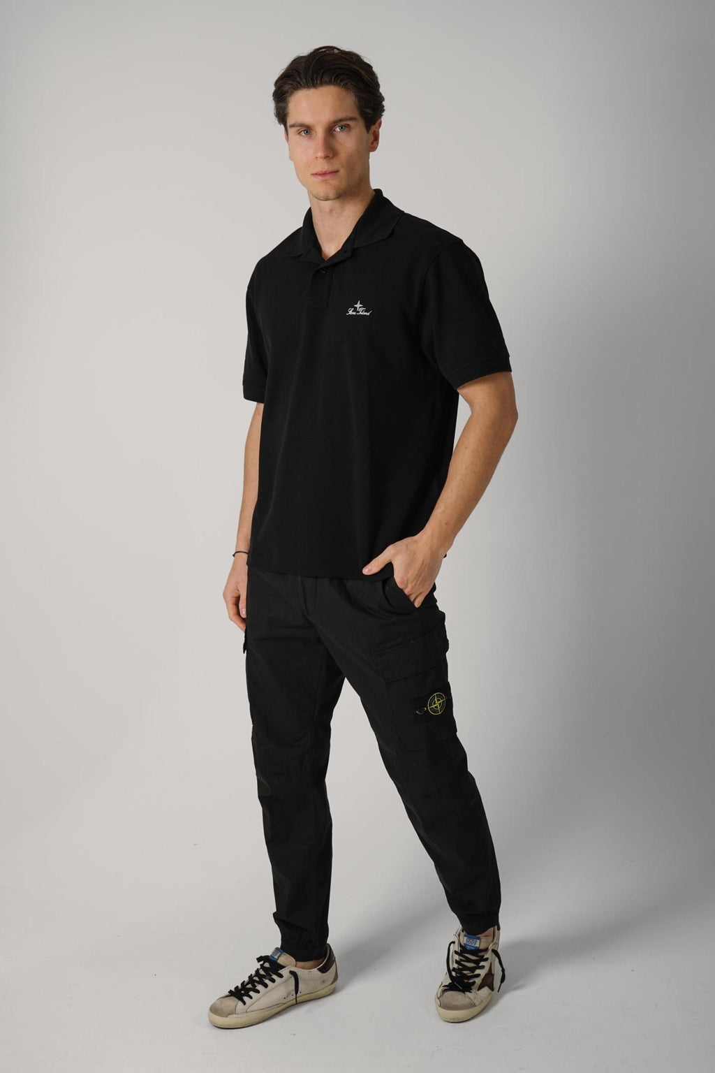 2200001 Stone Island Polo Black