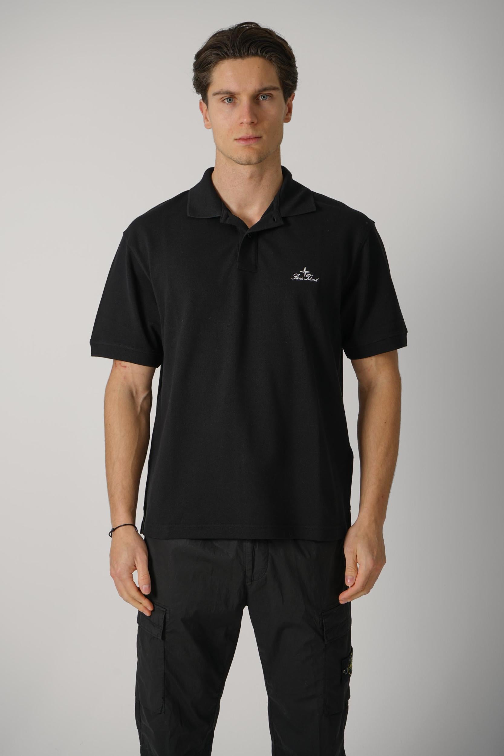 2200001 Stone Island Polo Black