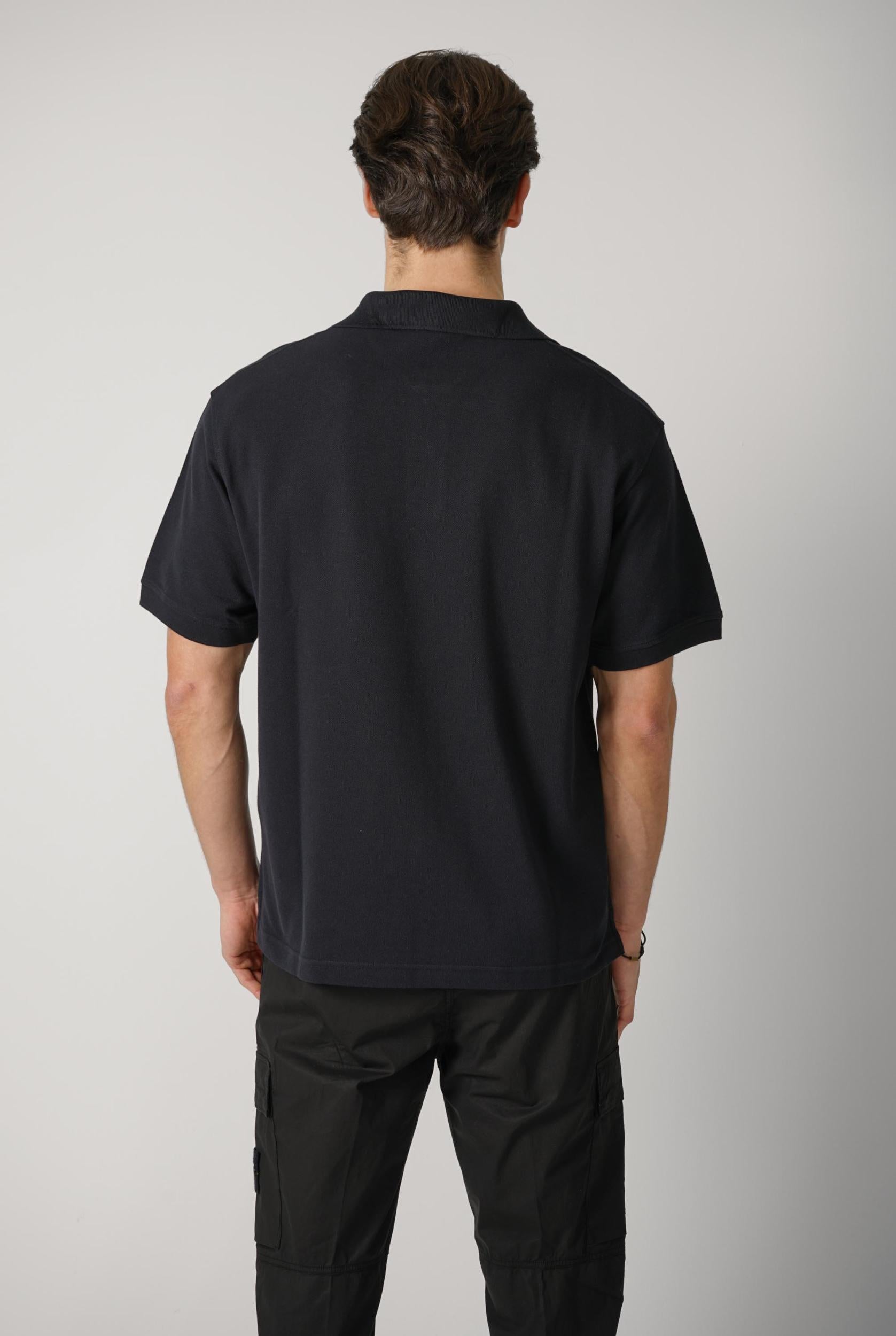 2200001 Stone Island Stella Polo Black