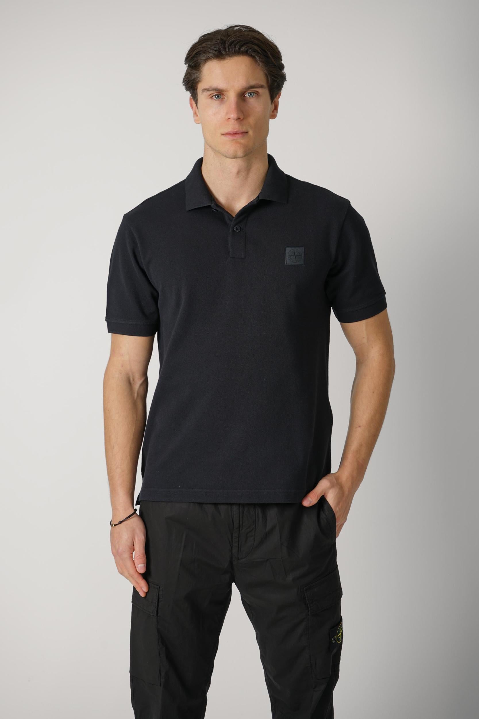 2200002 Stone Island Ghost Polo Black