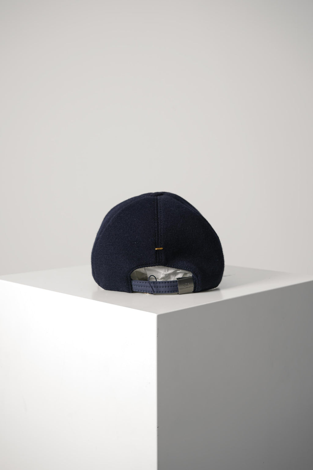 Paul & Shark Knit Baseball Cap with Plaque – Navy