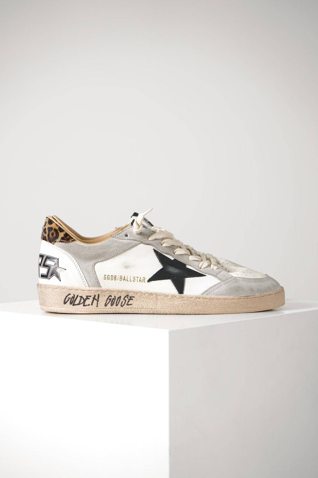 Ballstar Nappa And Suede Upper Suede Toe Nappa Tongue And Heel – White/Grey/Black/Leo