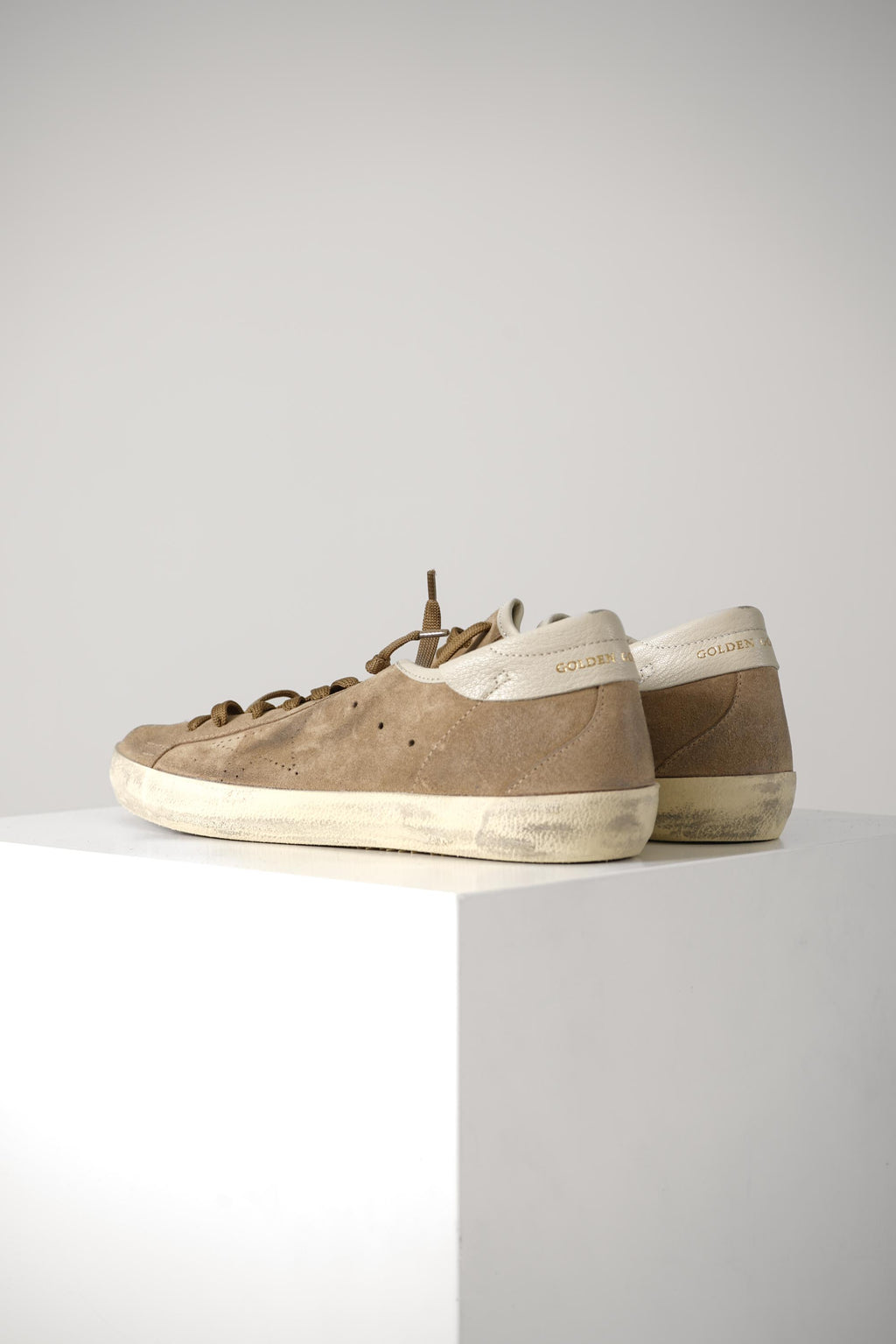 Super Star Suede Upper Skate Star Nappa Heel – Tabacco/Cream