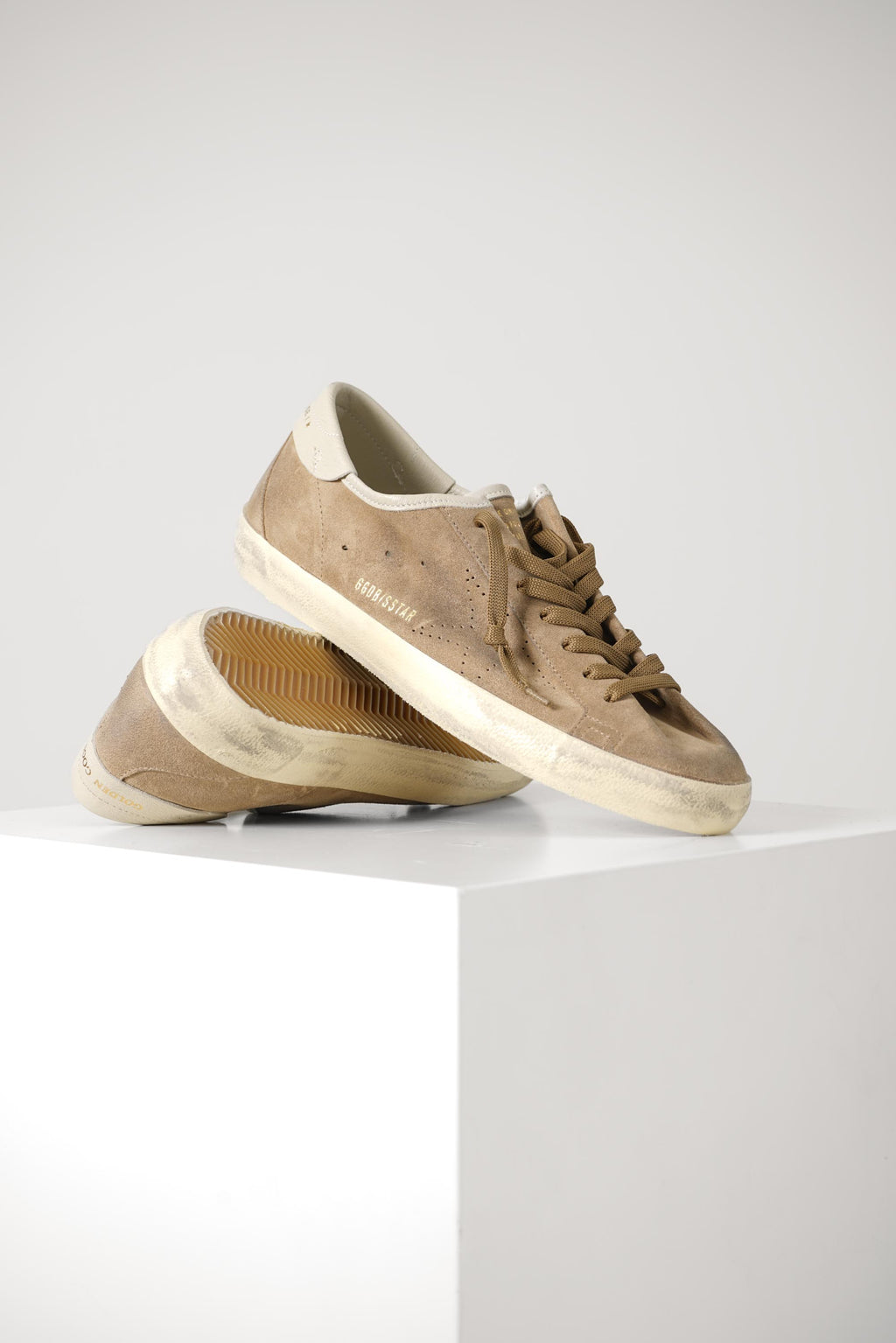 Super Star Suede Upper Skate Star Nappa Heel – Tabacco/Cream
