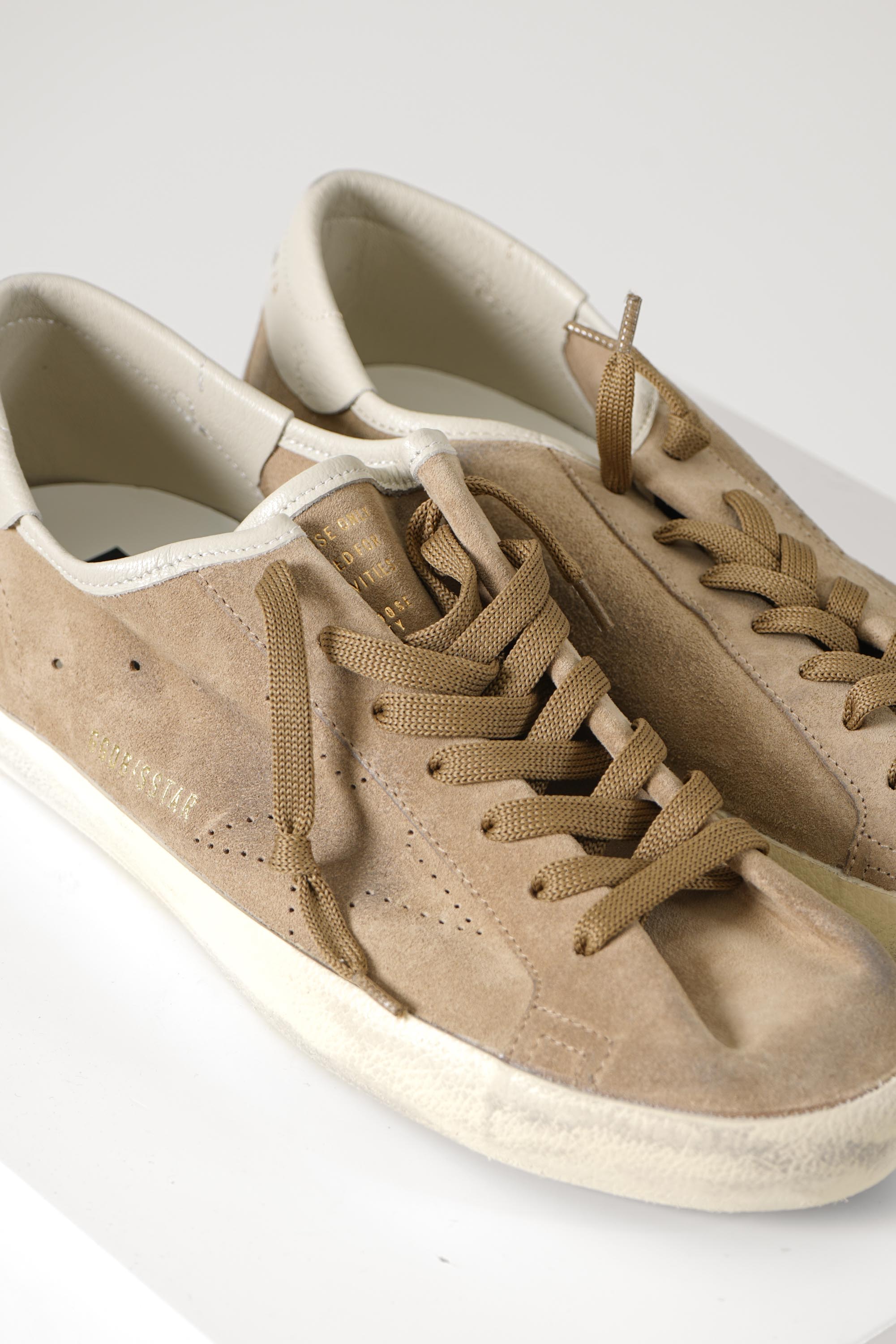Super Star Suede Upper Skate Star Nappa Heel – Tabacco/Cream