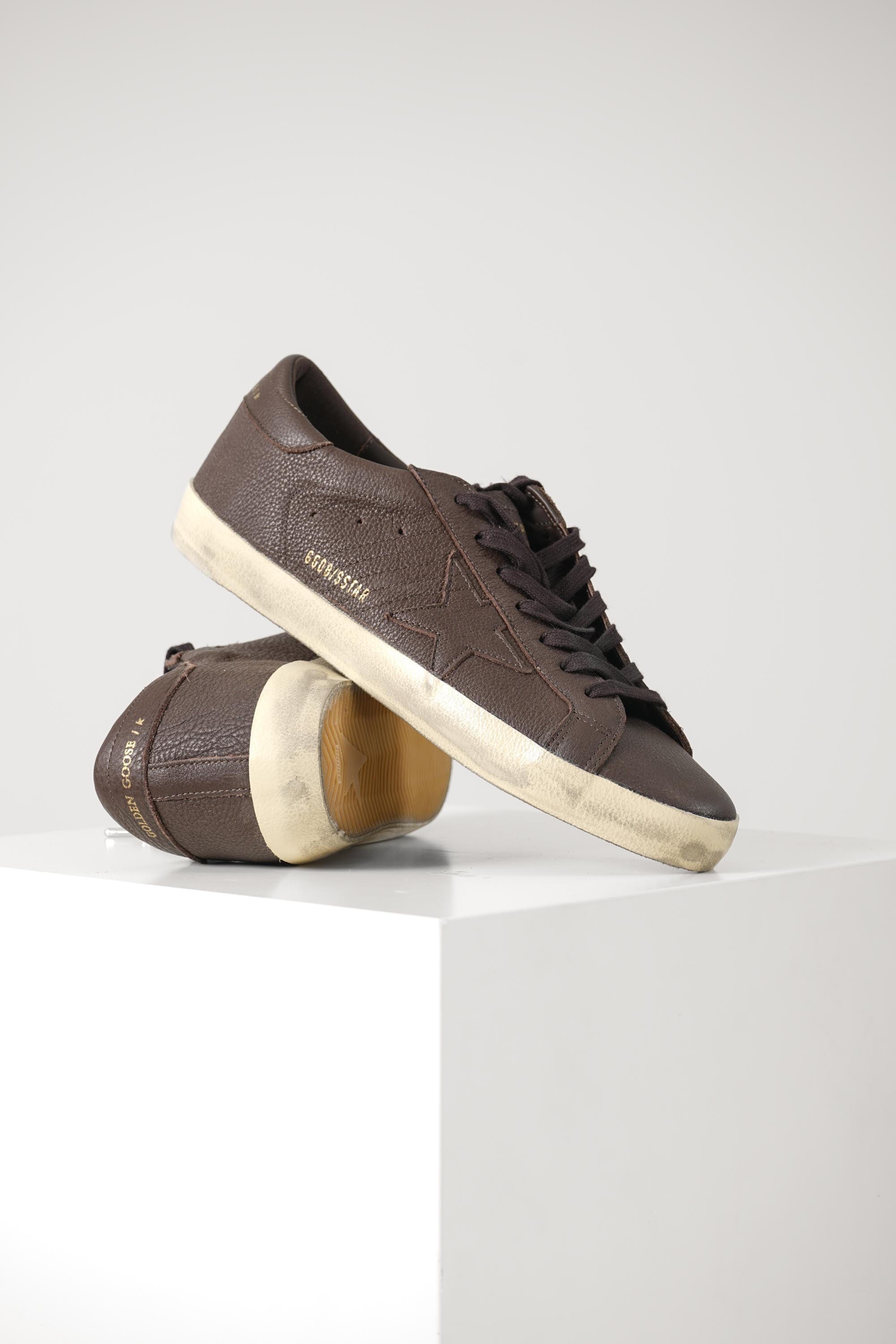 Super Star Leather Upper Star – Dark Brown