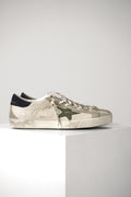Super Star Nappa Upper Suede Toe Heel – Cream/Grey/Olive