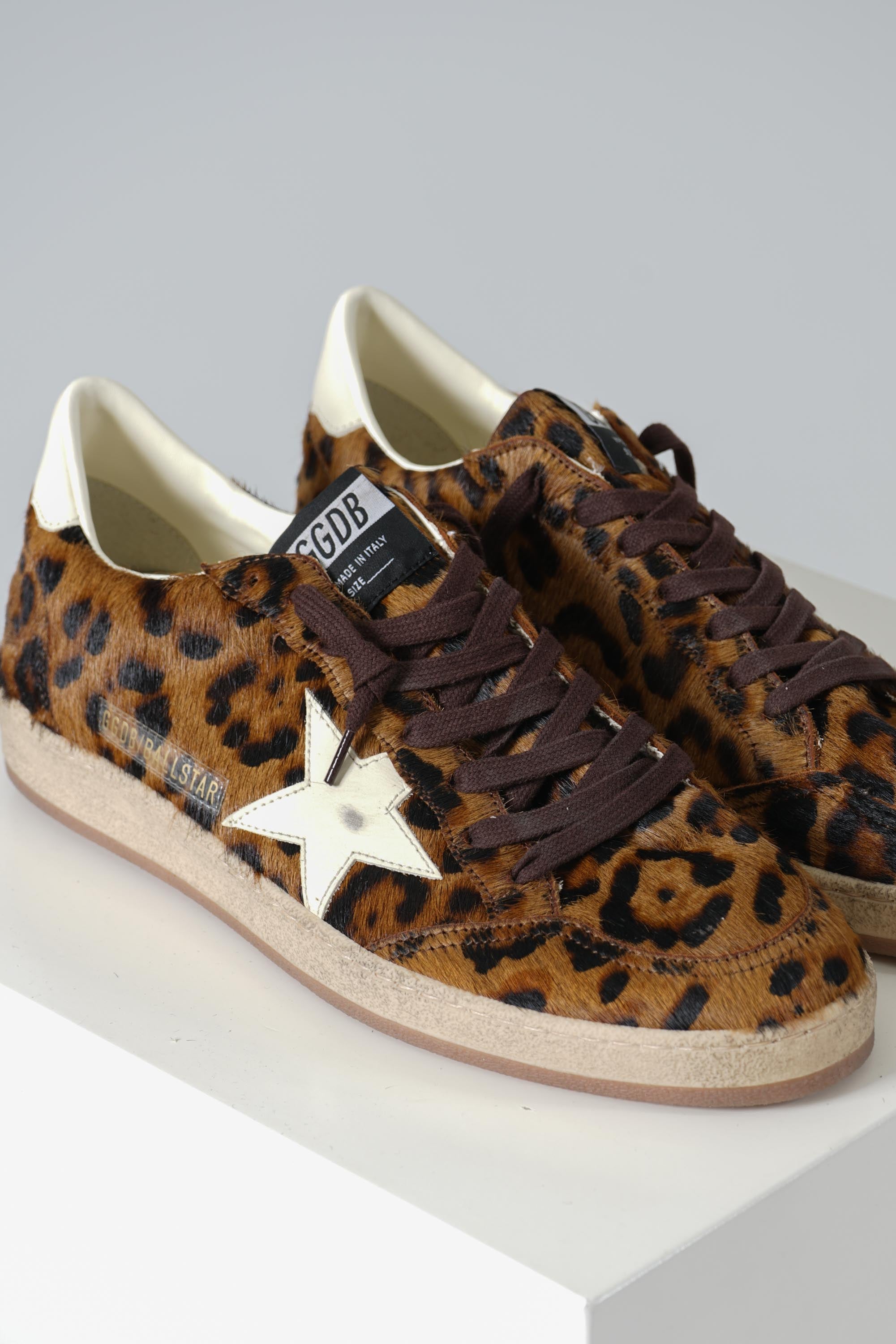 Ballstar Horsy Upper Toe And Spur Leather Star And Heel – Brown/Cream