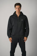 Ralph Lauren Double-Knit Full-Zip Hoodie – Polo Black